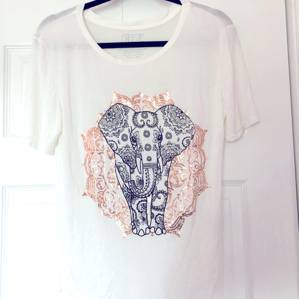 White elephant tee